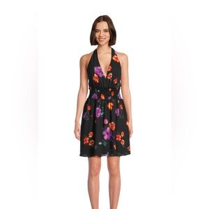 Madden NYC Floral Halter Dress Sz Medium